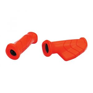 Handlegrips with Palm Rest - RED - LEFT